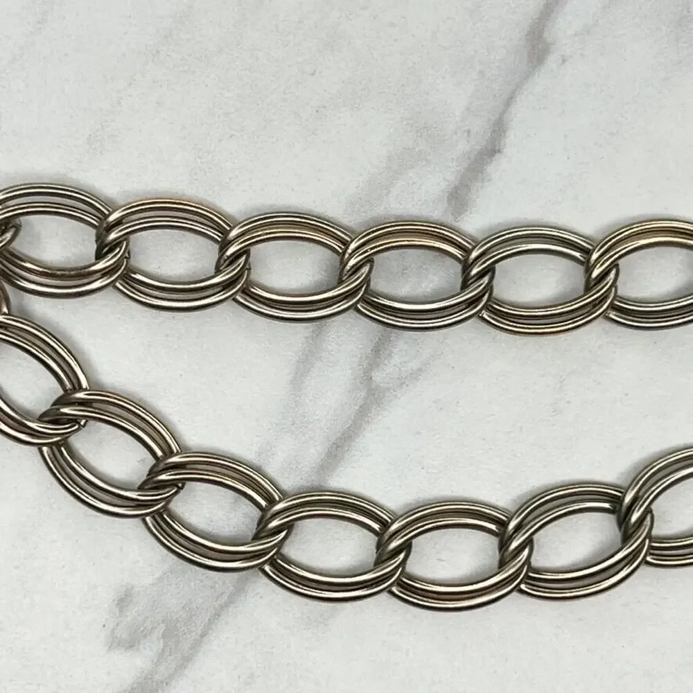 Gold Tone Drape Chain Link Belt - Size XS/S - Adjustable 8